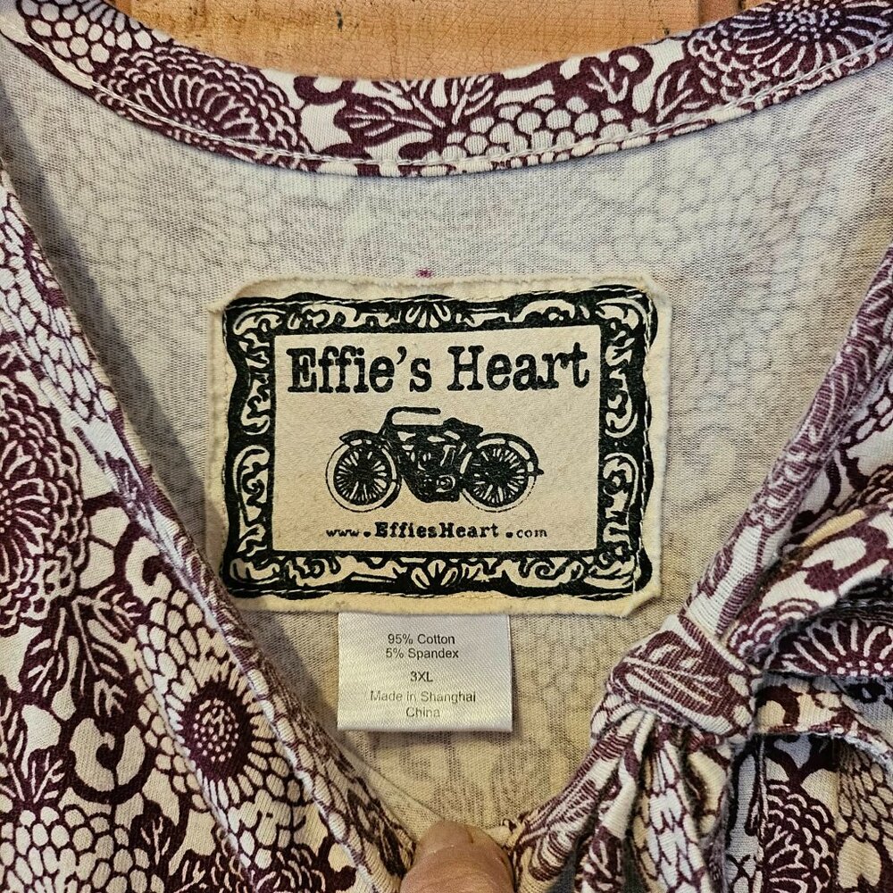 Effie's Heart Purple Patterned Midi Dress - Picture 7 of 11